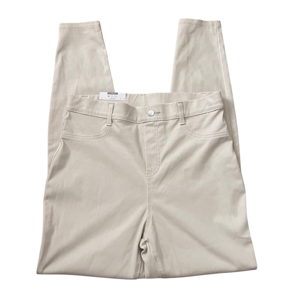 Time and Tru Women's Cream Skinny Stretch Jeggings